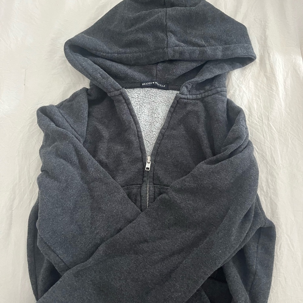 Cropped Brandy Melville Zip Up